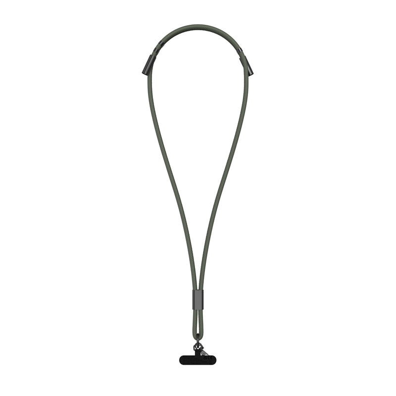Load image into Gallery viewer, Vinga Baltimore RCS phone cord with charging cable for phones and tablets, showing the coiled cable and connector ports.