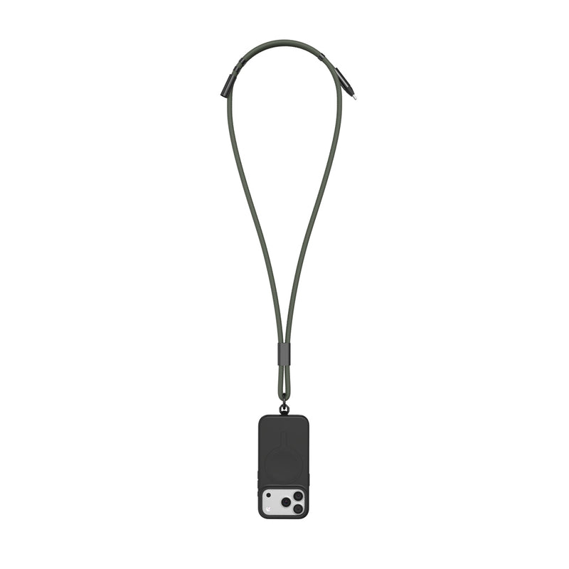 Load image into Gallery viewer, Vinga Baltimore RCS phone cord and charging cable for phones and tablets, black, with USB connector and flexible design.
