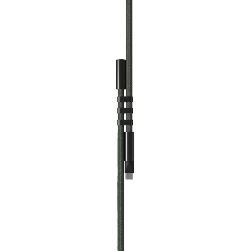 Load image into Gallery viewer, Vinga Baltimore RCS phone cord with charging cable for phones and tablets, black accessory with USB connection visible