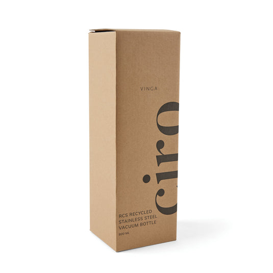 VINGA Ciro RCS recycled vacuum bottle 800ml - Custom Wood Designs