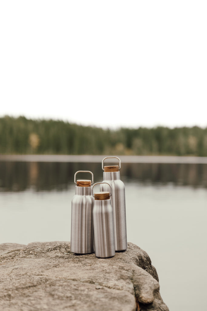 Load image into Gallery viewer, Vinga Ciro RCS recycled vacuum bottle 300ml, reusable drinkware with stainless steel construction and eco-friendly design.