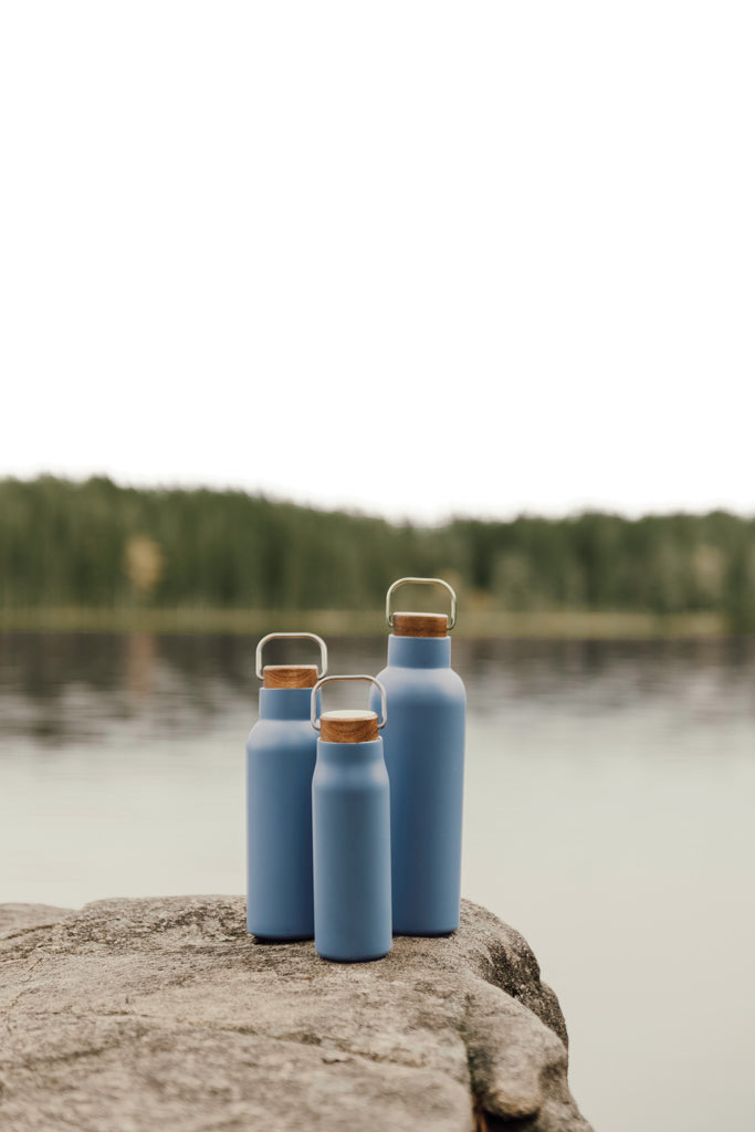 Load image into Gallery viewer, Vinga Ciro RCS recycled vacuum bottle 300ml in sleek drinkware design, featuring a stainless steel finish and eco-friendly construction.