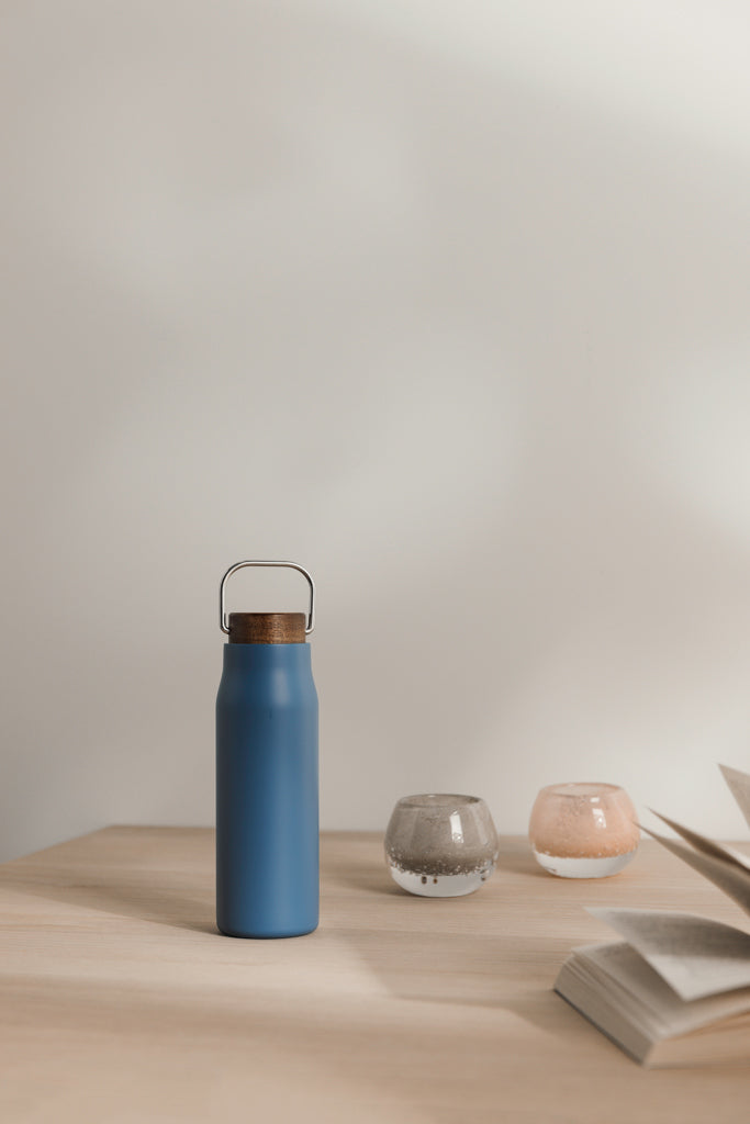 Load image into Gallery viewer, Vinga Ciro RCS recycled vacuum bottle 300ml in stainless steel with a sleek design, suitable for keeping beverages hot or cold.