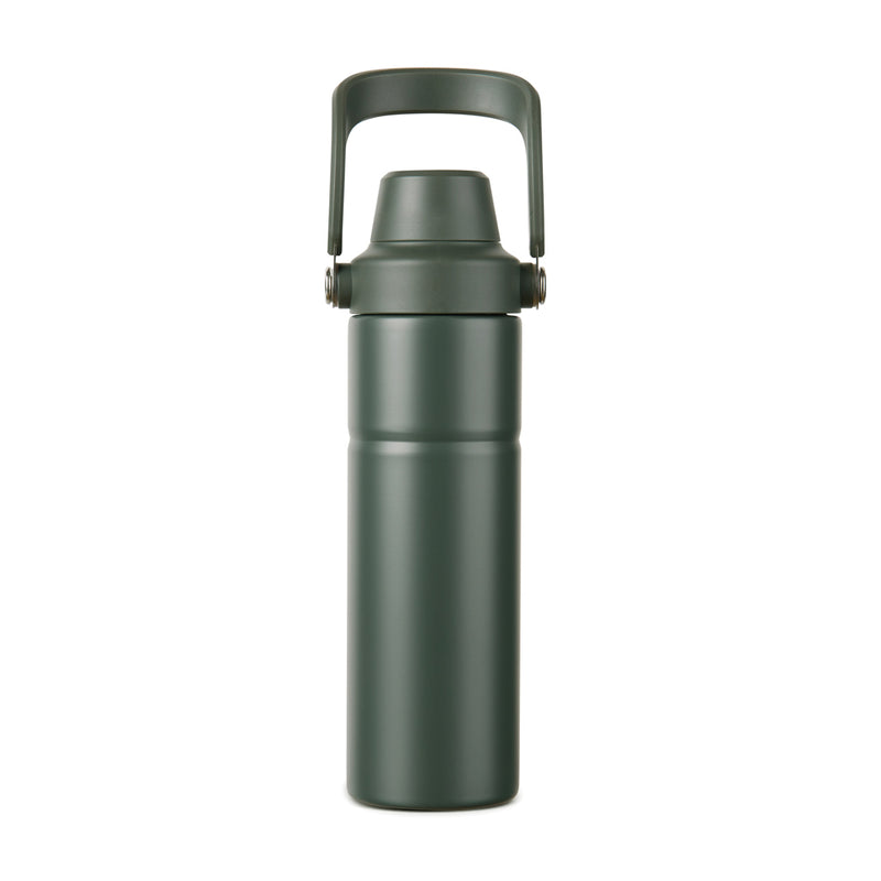 Load image into Gallery viewer, Vinga Baltimore Trek RCS recycled stainless steel 600ml water bottle with lid and spout, eco-friendly drinkware design.