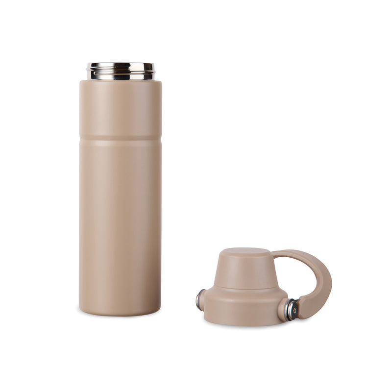 Load image into Gallery viewer, Vinga Baltimore Trek RCS recycled stainless steel 600ML bottle, eco-friendly drinkware with a sleek design and secure lid.