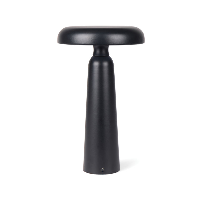 Load image into Gallery viewer, Vinga Avery RCS table lamp in black with adjustable arm and built-in tool storage, suitable for workbenches and craft spaces.
