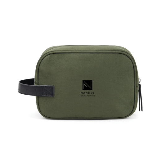 Marlo RCS recycled polyester toiletry bag - Custom Wood Designs