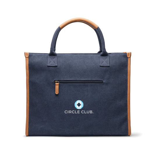 Bosler RCS recycled canvas office tote - Custom Wood Designs