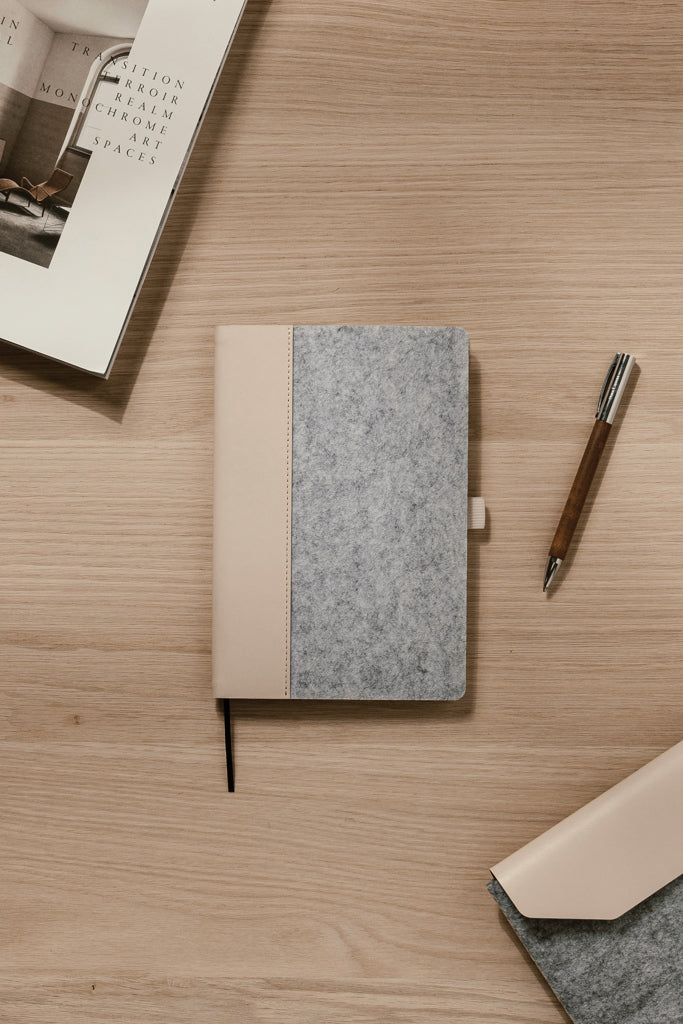 Load image into Gallery viewer, Albon GRS recycled felt notebook - Custom Wood Designs