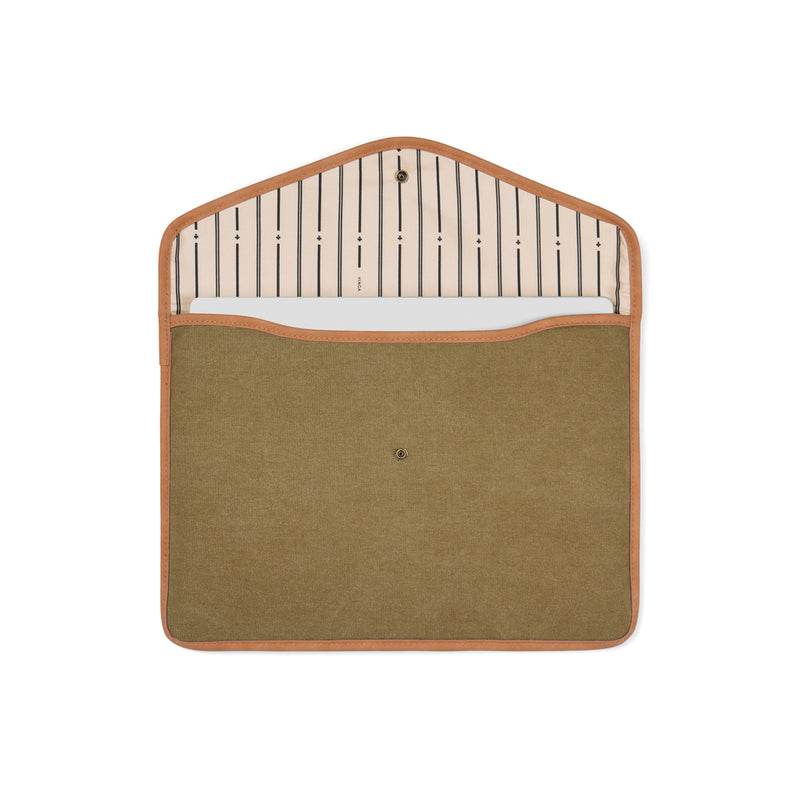 Load image into Gallery viewer, Bosle GRS recycled canvas 14" laptop sleeve - Custom Wood Designs