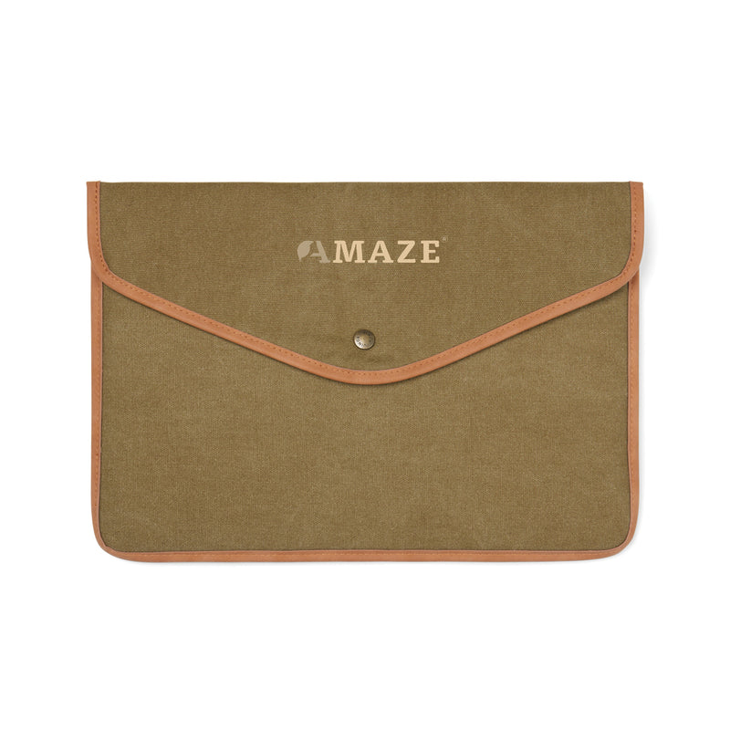 Load image into Gallery viewer, Bosle GRS recycled canvas 14" laptop sleeve - Custom Wood Designs