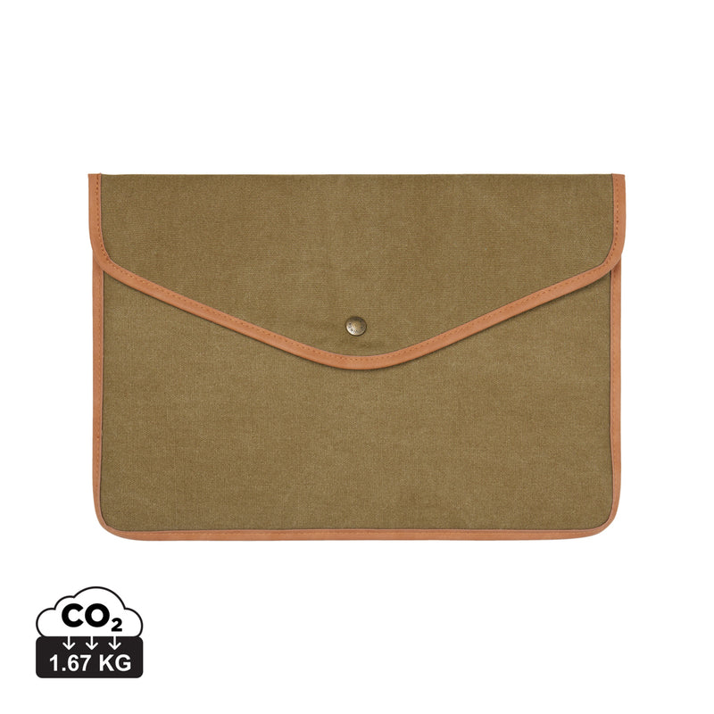 Load image into Gallery viewer, Bosle GRS recycled canvas 14" laptop sleeve - Custom Wood Designs