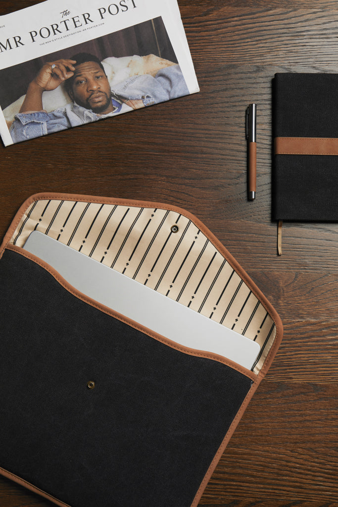 Load image into Gallery viewer, Bosle GRS recycled canvas 16" laptop sleeve - Custom Wood Designs