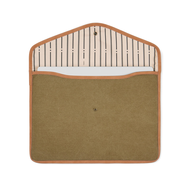 Load image into Gallery viewer, Bosle GRS recycled canvas 16" laptop sleeve - Custom Wood Designs