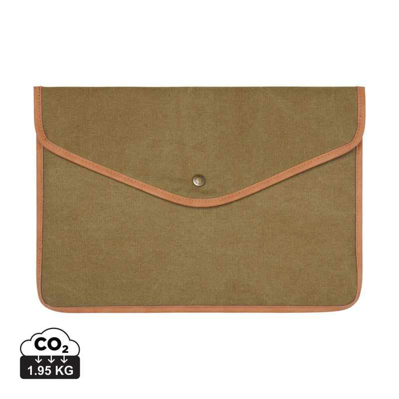 Load image into Gallery viewer, Bosle GRS recycled canvas 16" laptop sleeve - Custom Wood Designs