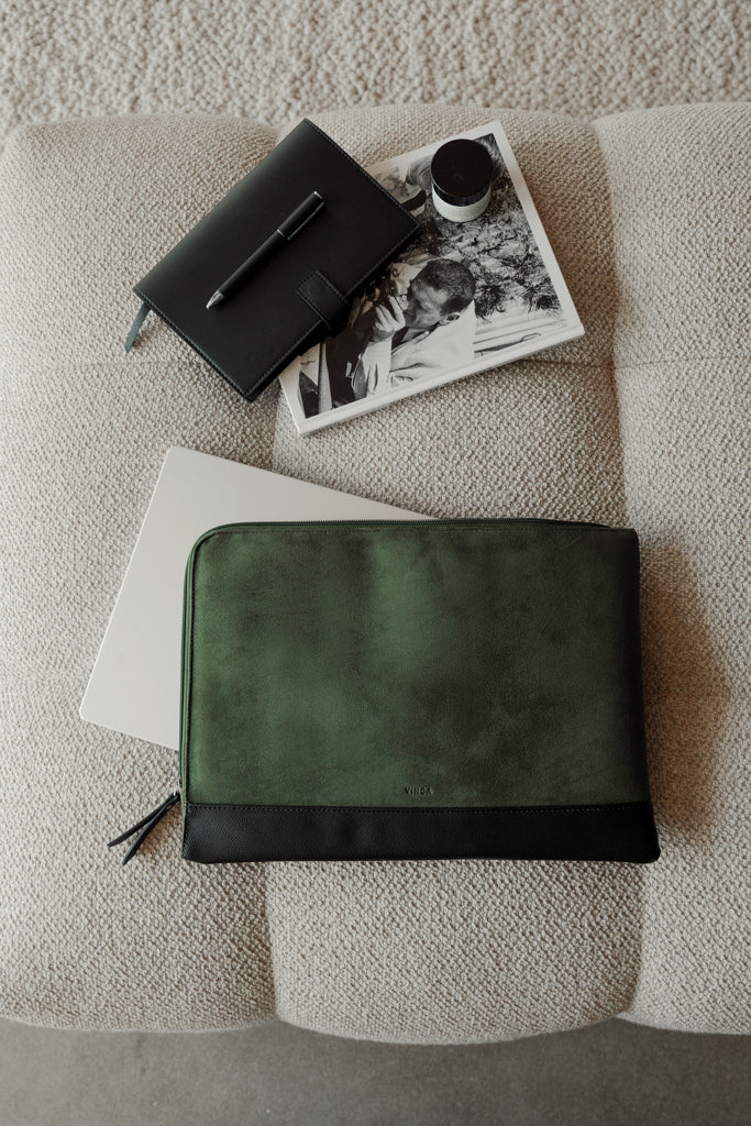 Load image into Gallery viewer, Marlo RCS recycled polyester 16" laptop sleeve - Custom Wood Designs