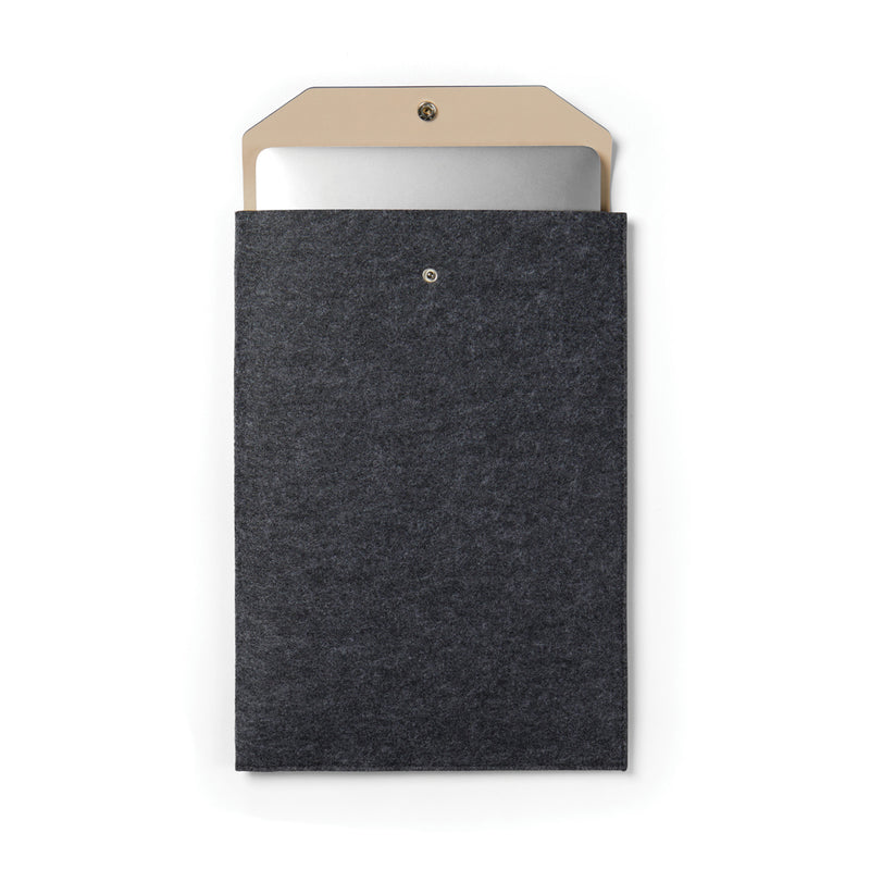 Load image into Gallery viewer, Albo GRS recycled felt 15" laptop sleeve - Custom Wood Designs