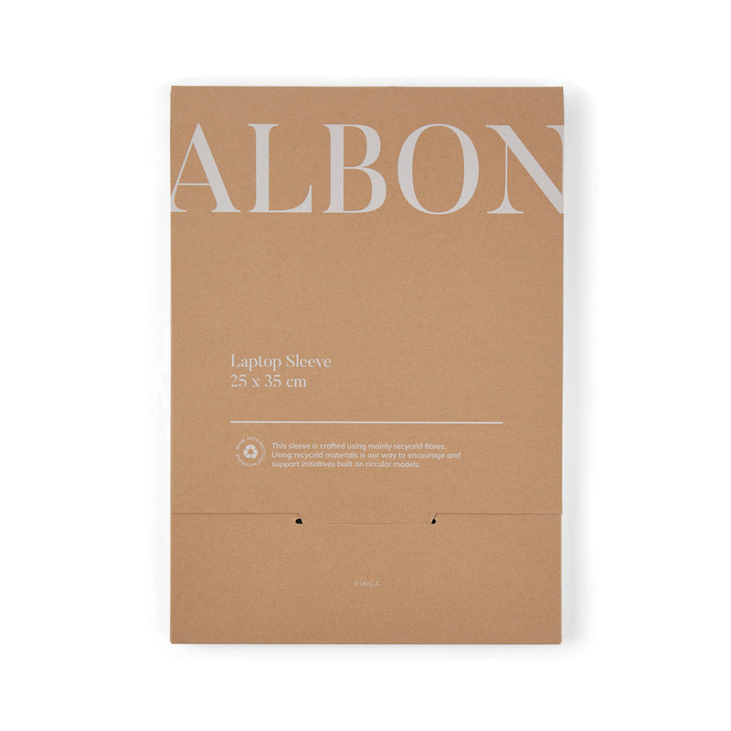 Load image into Gallery viewer, Albo GRS recycled felt 15" laptop sleeve - Custom Wood Designs