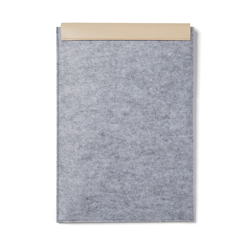 Load image into Gallery viewer, Albo GRS recycled felt 15" laptop sleeve - Custom Wood Designs