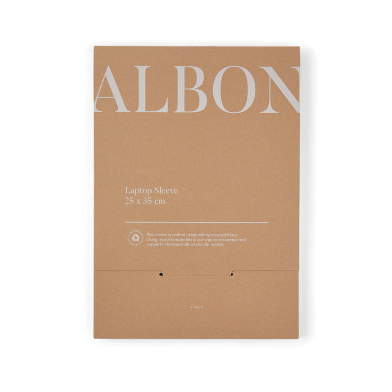 Load image into Gallery viewer, Albo GRS recycled felt 15" laptop sleeve - Custom Wood Designs