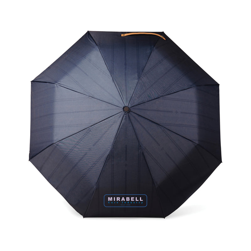 Load image into Gallery viewer, Vinga recycled pet 21-inch foldable umbrella open, showing eco-friendly design and compact size for portable use.