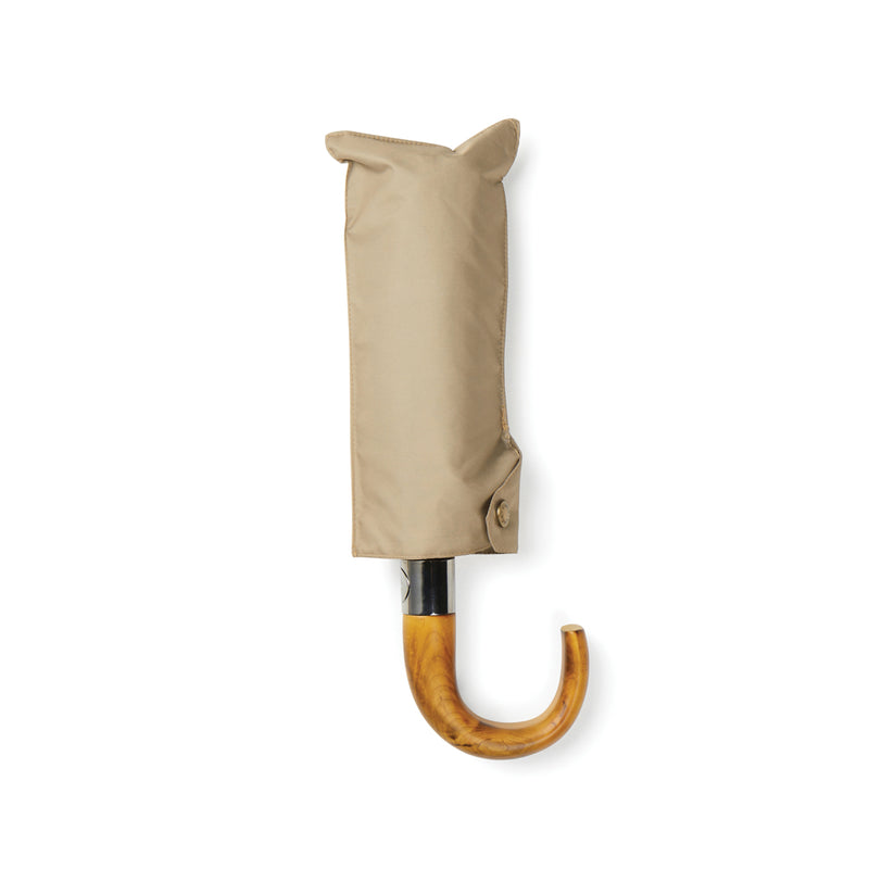 Load image into Gallery viewer, Vinga recycled pet 21-inch foldable umbrella open, showcasing compact design and eco-friendly materials in blue.