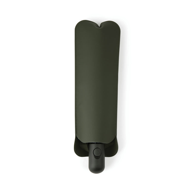 Load image into Gallery viewer, Vinga Baltimore AWARE™ RPET 21-inch umbrella open with blue canopy and sturdy metal frame, eco-friendly design.