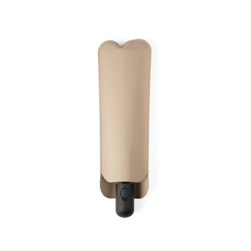 Load image into Gallery viewer, Vinga Baltimore AWARE™ RPET 21-inch umbrella open with navy canopy and sturdy handle, eco-friendly rain protection.
