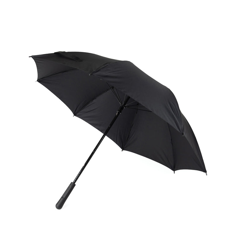 Load image into Gallery viewer, Vinga Baltimore AWARE™ RPET 23-inch umbrella open with eco-friendly green canopy and sturdy handle.