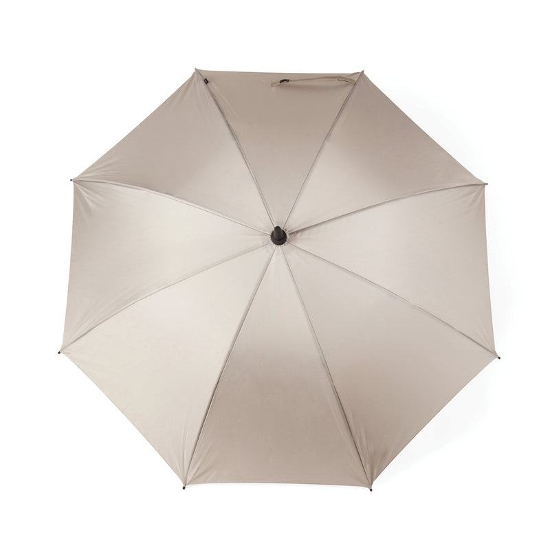 Load image into Gallery viewer, Vinga Baltimore AWARE™ RPET 23-inch umbrella open, featuring a green canopy with Vinga logo, eco-friendly rain protection.