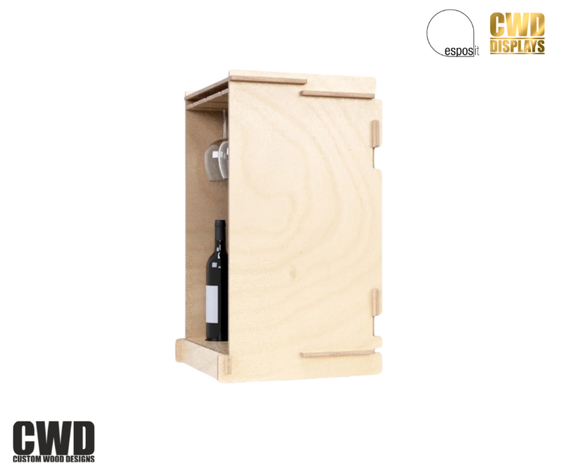 Load image into Gallery viewer, Wine Cube - Custom Wood Designs