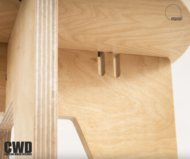 Load image into Gallery viewer, XOX Stool - Custom Wood Designs