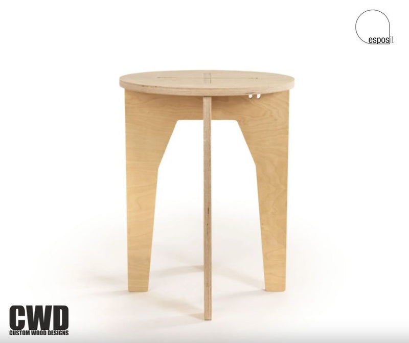 Load image into Gallery viewer, XOX Stool - Custom Wood Designs