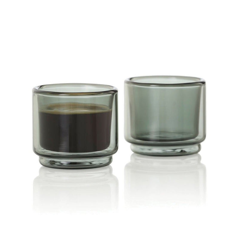 Load image into Gallery viewer, AdHoc Impact Espresso mug 45ml, 2 pcs set - Custom Wood DesignsAdHoc Impact Espresso mug 45ml, 2 pcs setHome & LivingRBTK87Glasstransparent