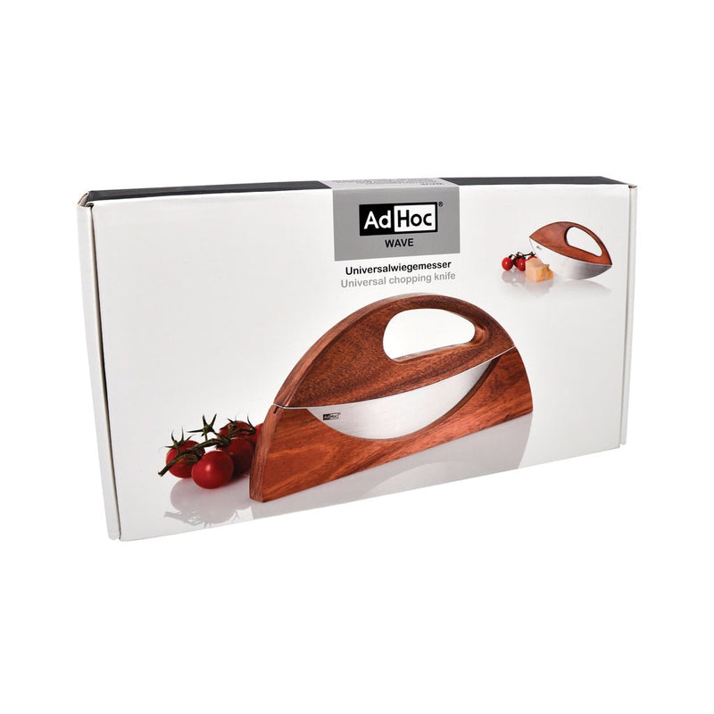 Load image into Gallery viewer, AdHoc Wave Universal chopping knife and pizza cutter set with ergonomic handles, ideal for versatile kitchen slicing tasks.