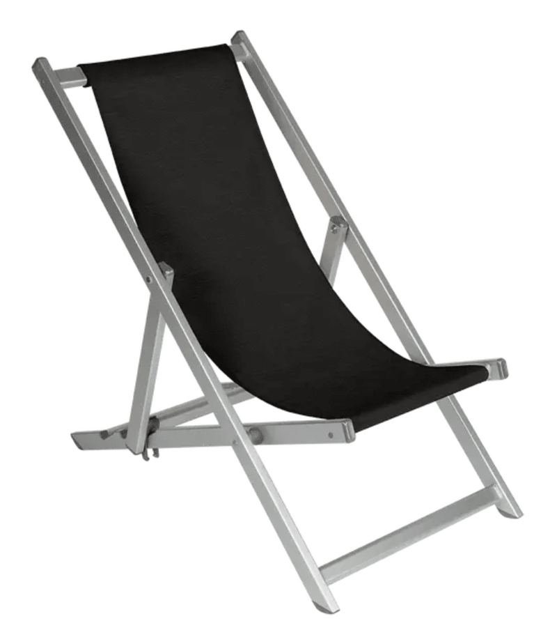 Load image into Gallery viewer, ALPINA Deck Chair Folding Chair - Custom Wood DesignsSilver Fermob ALPINA folding deck chair with a sleek design, ideal for outdoor relaxation and easy to fold for portability.Foldable Chair24575191014135SilverNaor