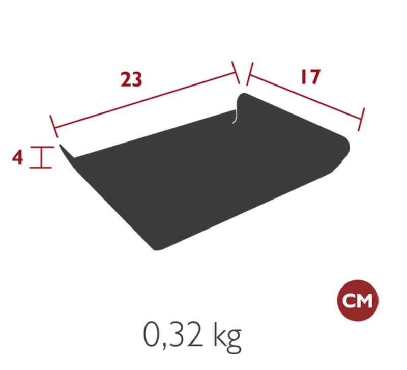Load image into Gallery viewer, Fermob ALTO metal tray, 23x17 cm, outdoor serving tray with a sleek design and sturdy metal construction, ideal for outdoor use.