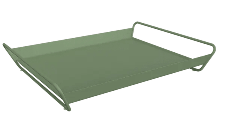 Load image into Gallery viewer, Fermob metal ALTO tray measuring 53 x 38.5 cm with a cactus design, ideal for outdoor use and serving.