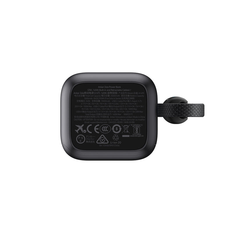 Load image into Gallery viewer, Anker Power Bank 25.000 mah 165W, Built-in retractable cable - Custom Wood DesignsAnker Power Bank 25,000mAh with 165W output and built-in retractable cable, portable phone and tablet charging accessoryPhone & Tablet accessoriesRBA1695H11Polycarbonate,ABSgrey