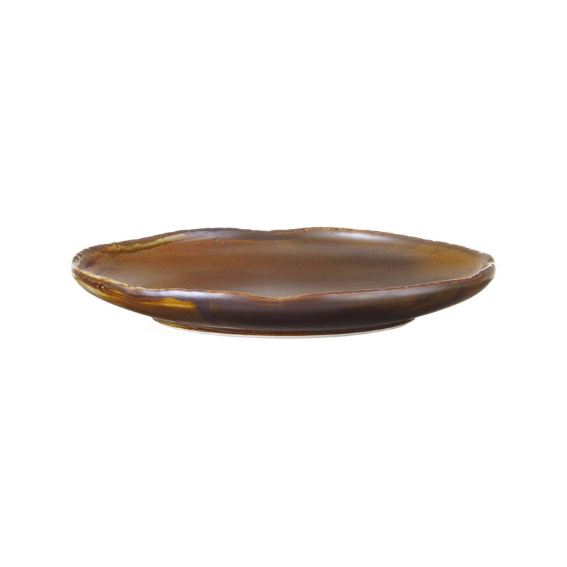 Load image into Gallery viewer, Aurum coupe plate, 270mm - Custom Wood DesignsAurum coupe flat plate with high rim, 270mm, by Fine Dine, showcasing a sleek ceramic design with a smooth, modern finish.flat plate with high rim762431