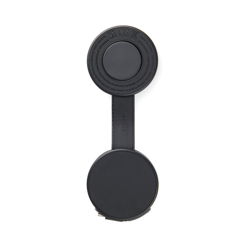 Load image into Gallery viewer, Baltimore RCS 2-in-1 Wireless 15W Travel Charger - Custom Wood DesignsVinga Baltimore RCS 2-in-1 wireless travel charger for phones and tablets, 15W, compact and portable accessory.Phone & Tablet accessoriesV3080101Recycled Polyurethane,Recycled ABSblack
