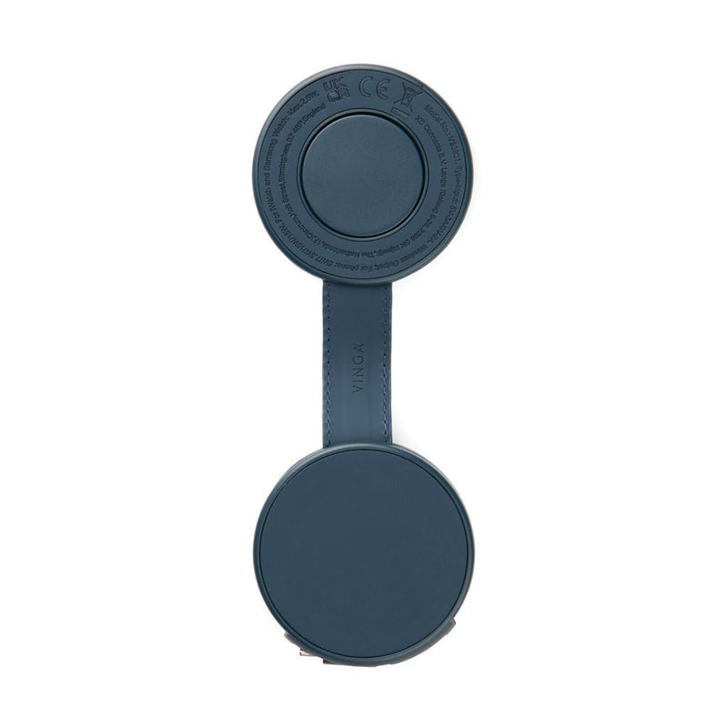 Load image into Gallery viewer, Baltimore RCS 2-in-1 Wireless 15W Travel Charger - Custom Wood DesignsVinga Baltimore RCS 2-in-1 Wireless Travel Charger for phones and tablets, compact design with 15W power output.Phone & Tablet accessoriesV3080125Recycled Polyurethane,Recycled ABSnavy