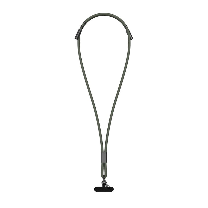 Load image into Gallery viewer, Baltimore RCS Phone cord With Charging Cable - Custom Wood DesignsVinga Baltimore RCS phone cord with charging cable for phones and tablets, showing the coiled cable and connector ports.Phone & Tablet accessoriesV3020007Recycled TPE,Recycled Polyurethanegreen