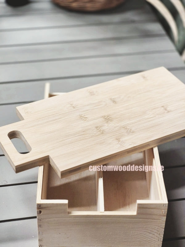 Load image into Gallery viewer, 2 in 1 Wooden Wine gift box and cheese board-Bottle box