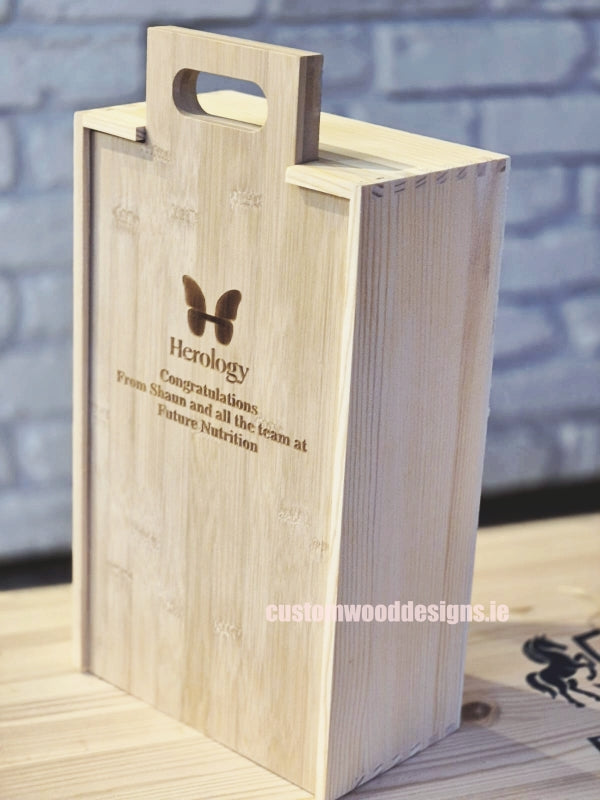 Load image into Gallery viewer, 2 in 1 Wooden Wine gift box and cheese board-Bottle box
