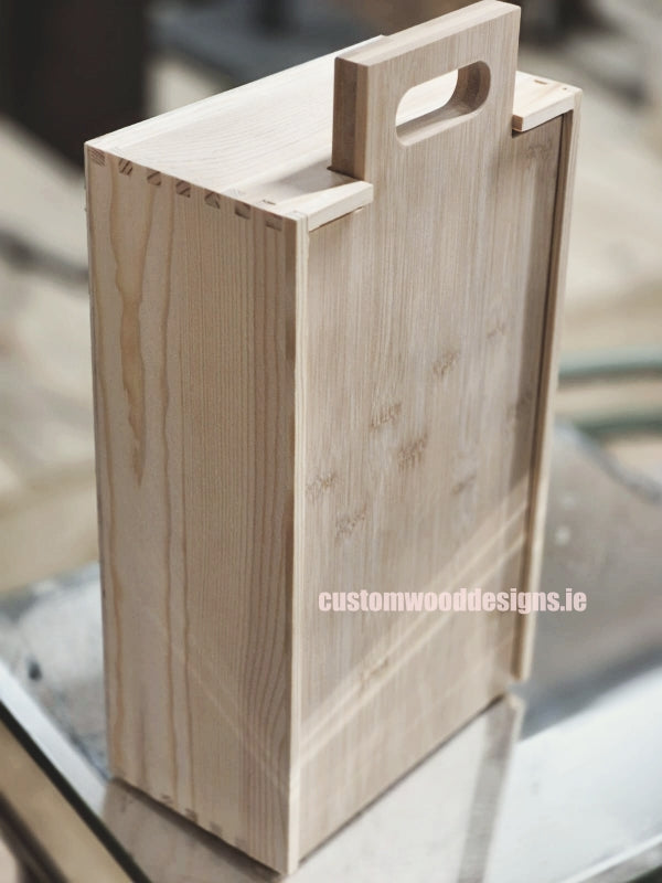 Load image into Gallery viewer, 2 in 1 Wooden Wine gift box and cheese board-Bottle box