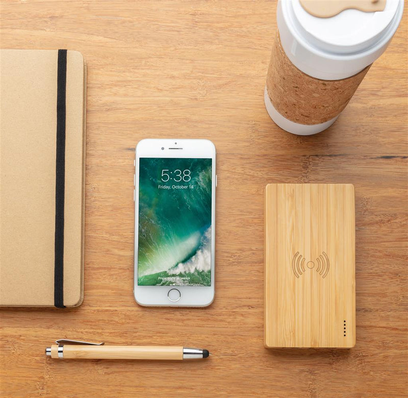 Load image into Gallery viewer, Bamboo 5W Powerbank pack of 25 Custom Wood Designs __label: Multibuy bamboo5wpowerbankcustomwooddesigns