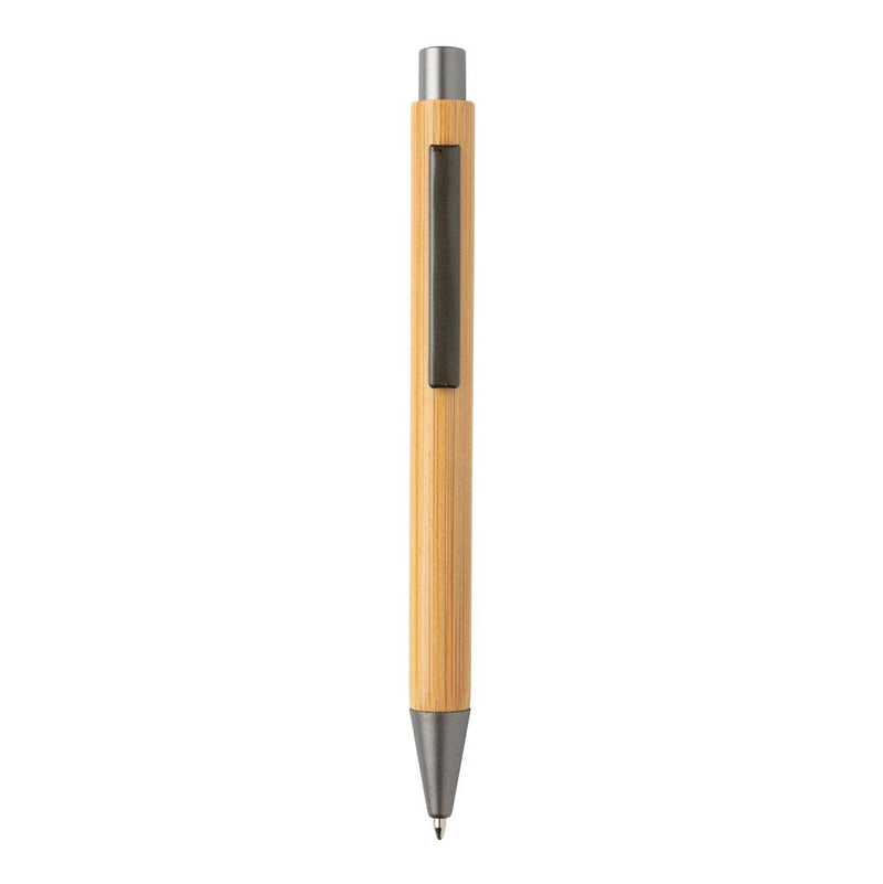 Load image into Gallery viewer, Slim bamboo pens in a pack of 500 by Custom Wood Designs, showcasing eco-friendly writing instruments with smooth bamboo barrels.