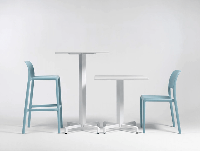 Load image into Gallery viewer, Base Fiore High Table Base - Custom Wood DesignsNardi Base Fiore high table leg for outdoor restaurant setting, made of durable material, with a sleek, modern designNardi Base Table Leg24575215198231BiancoNo Treatment