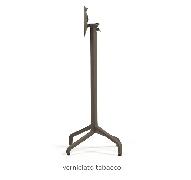 Load image into Gallery viewer, Base Frasca High Folding - Custom Wood DesignsNardi Base Frasca high folding table base in tabacco color with handle, designed for outdoor Nardi furniture.Nardi Base Table24575218558871TabaccoWith Treatment